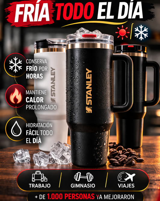 Hidrátate con Estilo: Termo Premium que Mantiene Tu Ritmo Todo el Día
