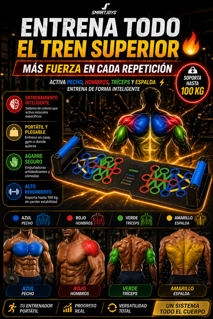 Transforma Tu Cuerpo en Casa con la Tabla Push Up Inteligente 24 en 1