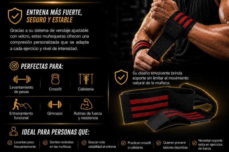 Protege tus muñecas y entrena con más seguridad y fuerza
