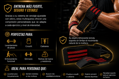 Protege tus muñecas y entrena con más seguridad y fuerza