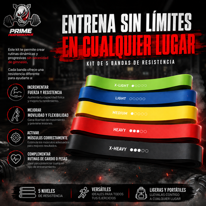 Entrena y fortalece tu cuerpo con Bandas de Resistencia